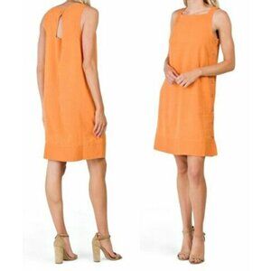 For Cynthia Linen Blend Tank Dress